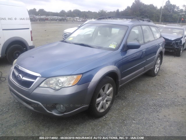 4S4BP62C987336016 - 2008 SUBARU OUTBACK 2.5I LIMITED BLUE photo 2