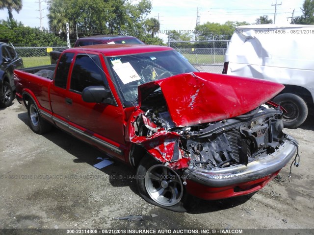 1GCCS19W418119953 - 2001 CHEVROLET S TRUCK S10 RED photo 1