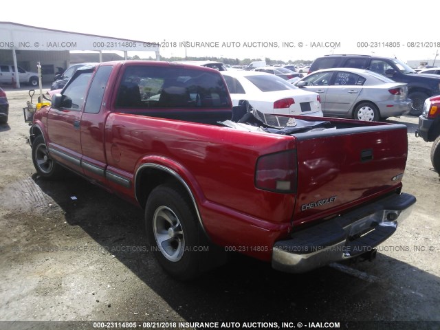 1GCCS19W418119953 - 2001 CHEVROLET S TRUCK S10 RED photo 3