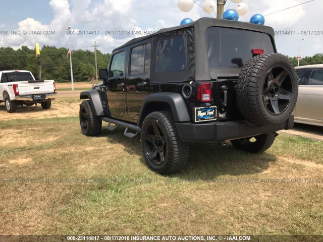 1C4HJWDG9GL109057 - 2016 JEEP WRANGLER UNLIMITE SPORT BLACK photo 3