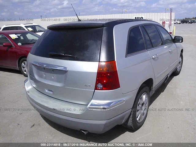 2A8GM68X27R189699 - 2007 CHRYSLER PACIFICA TOURING SILVER photo 4