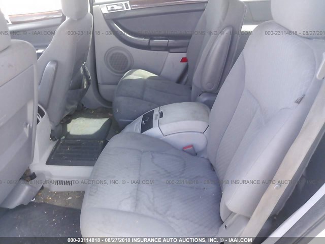 2A8GM68X27R189699 - 2007 CHRYSLER PACIFICA TOURING SILVER photo 8