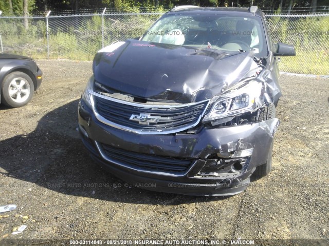 1GNKRFED9DJ149561 - 2013 CHEVROLET TRAVERSE LS GRAY photo 6