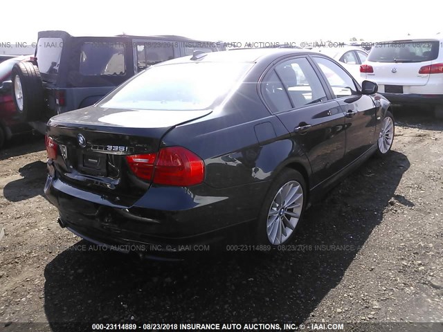 WBAPM5C55BE576886 - 2011 BMW 335 I BLACK photo 4