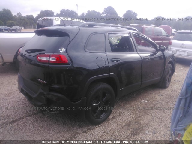 1C4PJMCSXFW750222 - 2015 JEEP CHEROKEE LATITUDE BLACK photo 4