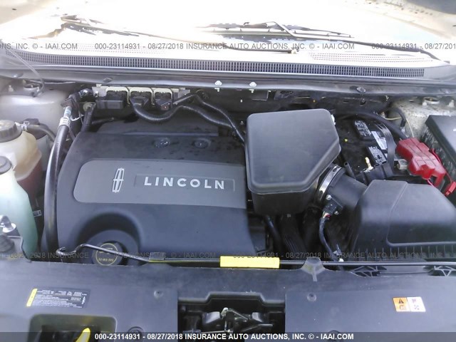 2LMDJ6JK5EBL15075 - 2014 LINCOLN MKX CREAM photo 10