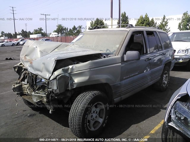 1J4FX58S3VC731353 - 1997 JEEP GRAND CHEROKEE LAREDO/TSI GRAY photo 2