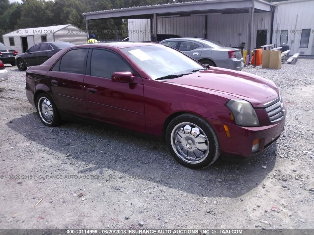 1G6DP567250173365 - 2005 CADILLAC CTS HI FEATURE V6 RED photo 1