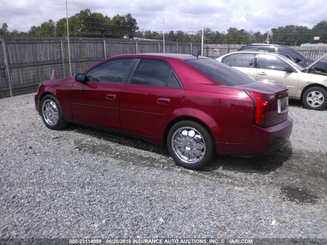 1G6DP567250173365 - 2005 CADILLAC CTS HI FEATURE V6 RED photo 3