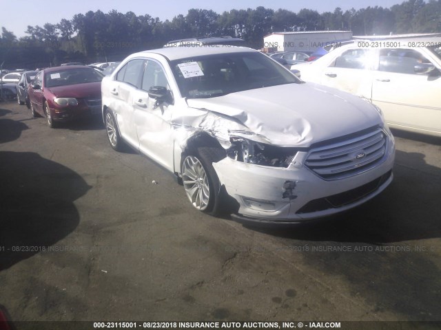 1FAHP2F81EG106386 - 2014 FORD TAURUS LIMITED WHITE photo 1