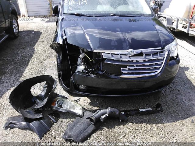 2A4RR5D19AR440846 - 2010 CHRYSLER TOWN & COUNTRY TOURING BLACK photo 6