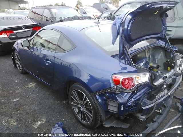 JF1ZCAC12D2613679 - 2013 SUBARU BRZ 2.0 LIMITED BLUE photo 3