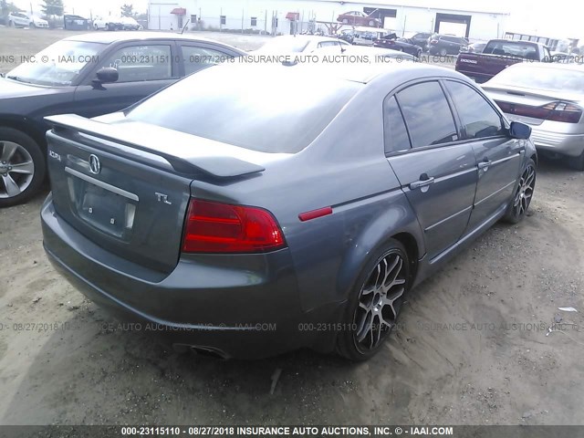 19UUA66294A043697 - 2004 ACURA TL GRAY photo 4