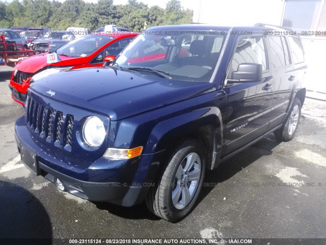 1C4NJRFB7ED617251 - 2014 JEEP PATRIOT LATITUDE BLUE photo 2