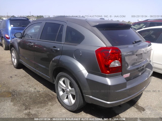 1B3CB3HA9BD225391 - 2011 DODGE CALIBER MAINSTREET GRAY photo 3