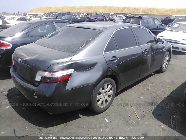 JTNBB46K673003914 - 2007 TOYOTA CAMRY NEW GENERAT HYBRID GRAY photo 4