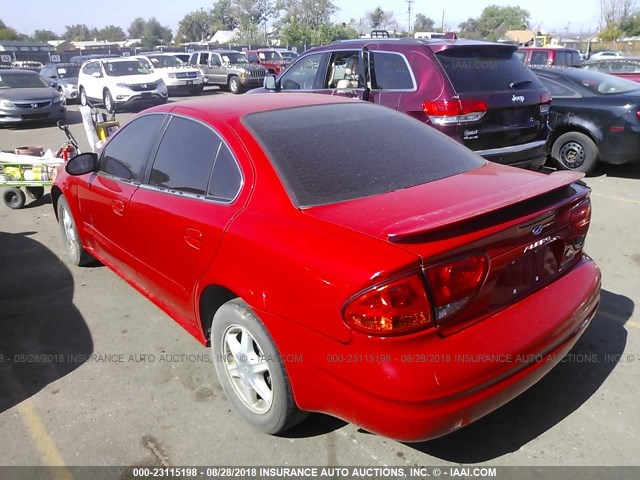 1G3NL52F43C147792 - 2003 OLDSMOBILE ALERO GL RED photo 3