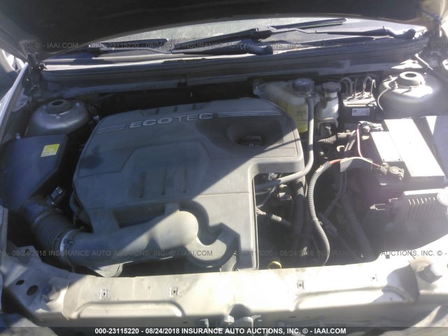 1G1ZH57B98F283617 - 2008 CHEVROLET MALIBU 1LT GOLD photo 10