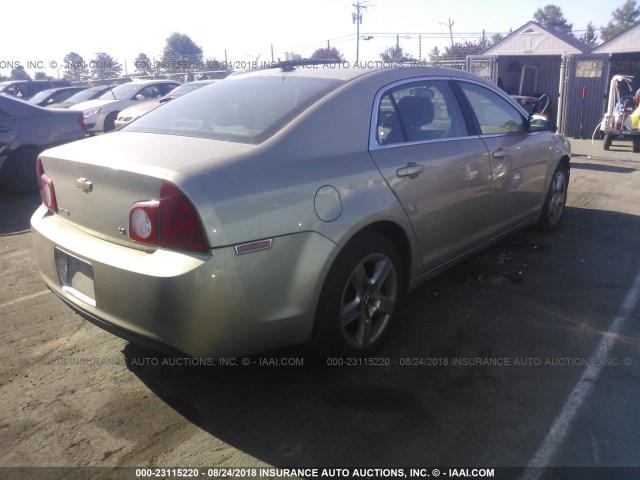 1G1ZH57B98F283617 - 2008 CHEVROLET MALIBU 1LT GOLD photo 4