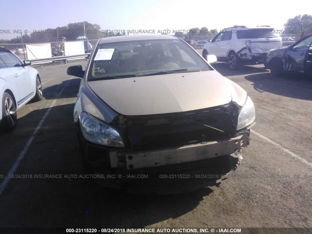 1G1ZH57B98F283617 - 2008 CHEVROLET MALIBU 1LT GOLD photo 6