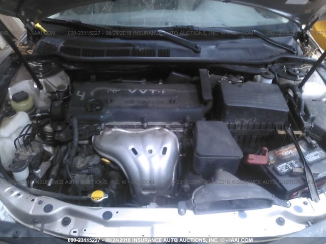4T1BE46K28U249152 - 2008 TOYOTA CAMRY CE/LE/XLE/SE BEIGE photo 10