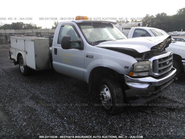 1FDAF57S24ED02224 - 2004 FORD F550 SUPER DUTY SILVER photo 1