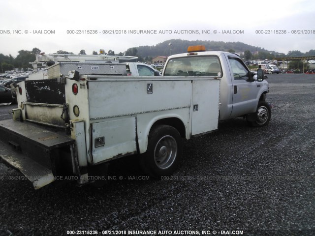 1FDAF57S24ED02224 - 2004 FORD F550 SUPER DUTY SILVER photo 4