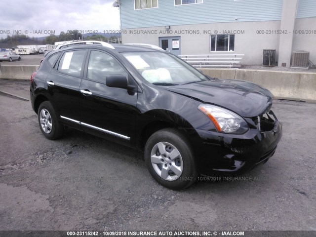 JN8AS5MVXFW762778 - 2015 NISSAN ROGUE SELECT S BLACK photo 1