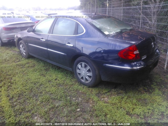 2G4WC582581158351 - 2008 BUICK LACROSSE CX BLUE photo 3