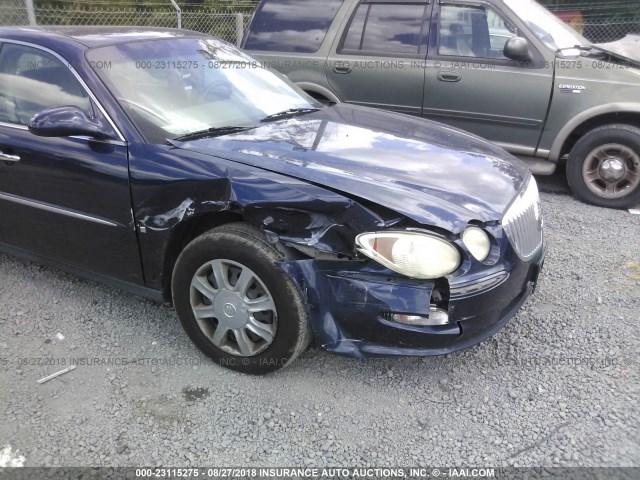 2G4WC582581158351 - 2008 BUICK LACROSSE CX BLUE photo 6