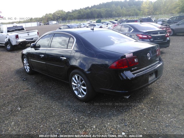 1G4HE57Y27U166404 - 2007 BUICK LUCERNE CXS BLACK photo 3