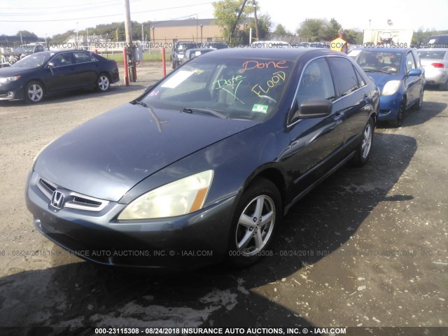 1HGCM56465A076169 - 2005 HONDA ACCORD LX Dark Blue photo 2