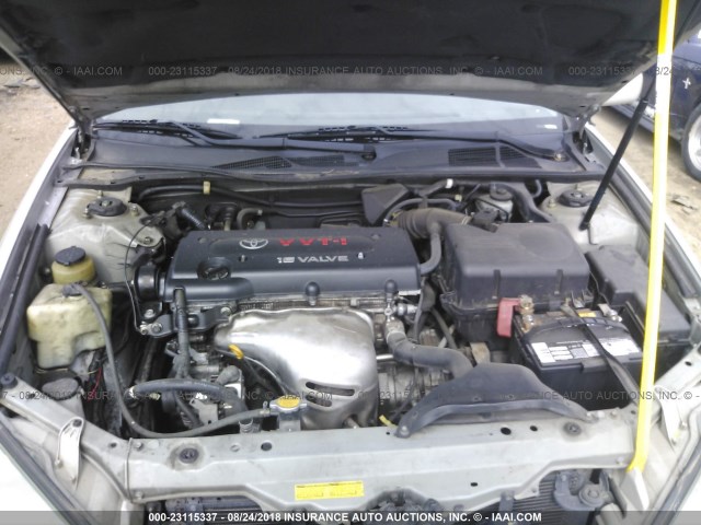 4T1BE32K22U111053 - 2002 TOYOTA CAMRY LE/XLE/SE Gümüş foto 10