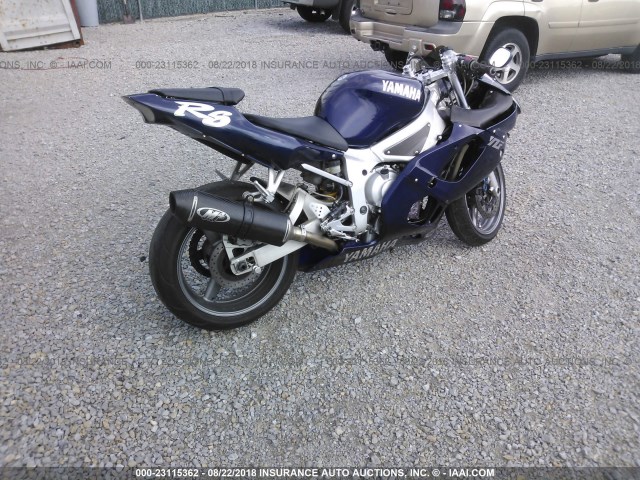 JYARJ04E9YA010148 - 2000 YAMAHA YZFR6 L BLUE photo 4