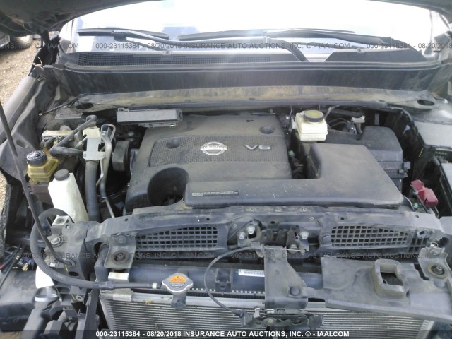 5N1AR2MN2EC604016 - 2014 NISSAN PATHFINDER S/SV/SL/PLATINUM BLUE photo 10