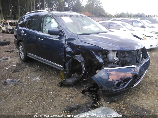 5N1AR2MN2EC604016 - 2014 NISSAN PATHFINDER S/SV/SL/PLATINUM BLUE photo 6