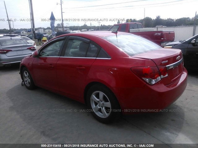 1G1PC5SB2E7155688 - 2014 CHEVROLET CRUZE LT RED photo 3