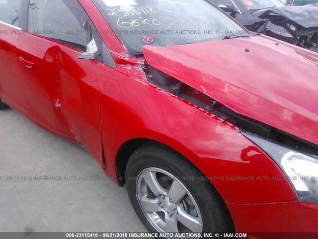 1G1PC5SB2E7155688 - 2014 CHEVROLET CRUZE LT RED photo 6