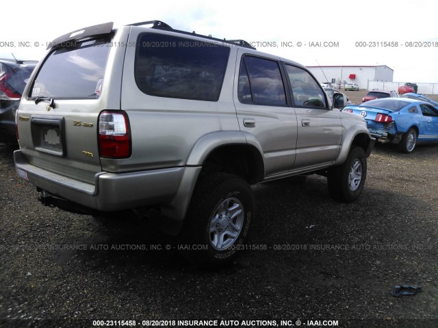 JT3HN86R110334651 - 2001 TOYOTA 4RUNNER SR5 GOLD photo 4