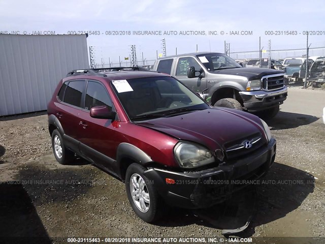 KM8JN12D96U278873 - 2006 HYUNDAI TUCSON GLS/LIMITED RED photo 1