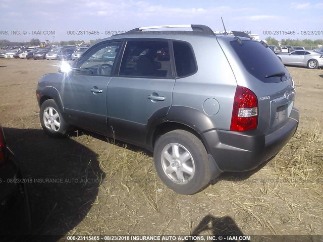 KM8JN12D45U206963 - 2005 HYUNDAI TUCSON GLS/LX Light Blue photo 3