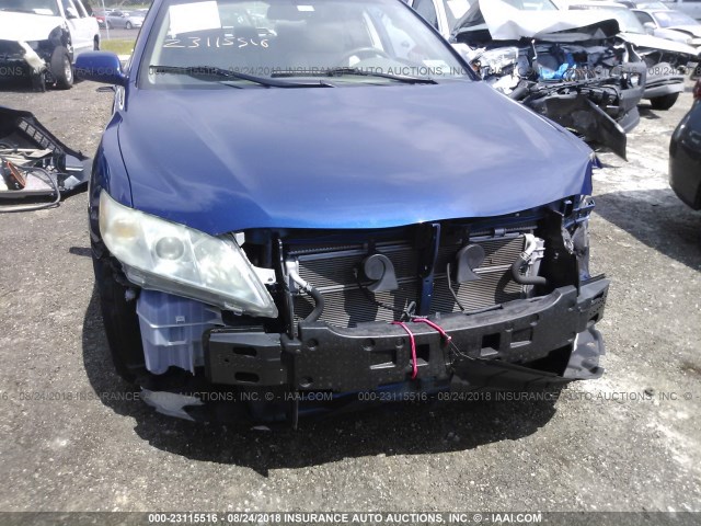 4T1BB46K27U019330 - 2007 TOYOTA CAMRY NEW GENERAT HYBRID BLUE photo 6