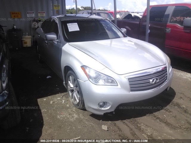 JN1BY1AP2CM332315 - 2012 INFINITI M37 SILVER photo 6