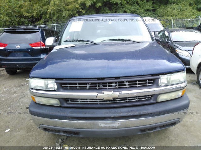 1GCEK19V51E147178 - 2001 CHEVROLET SILVERADO K1500 BLUE photo 6