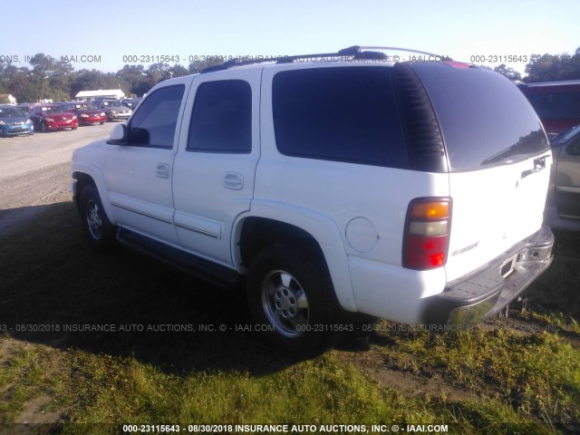 1GNEK13Z43J271861 - 2003 CHEVROLET TAHOE K1500 WHITE photo 3