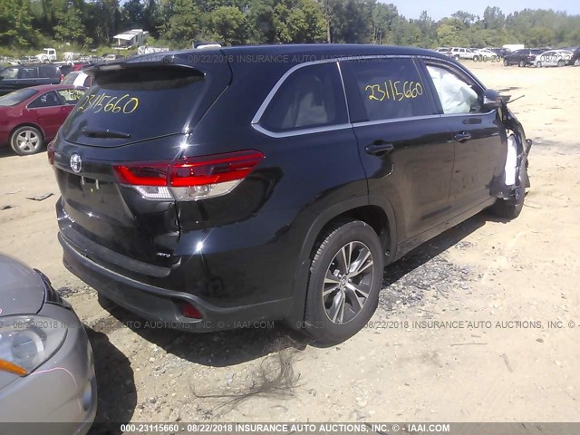 5TDBZRFH2JS868709 - 2018 TOYOTA HIGHLANDER LE/LE PLUS BLACK photo 4