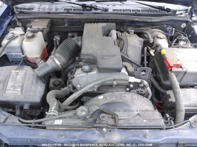 1GCESCF95C8112242 - 2012 CHEVROLET COLORADO LT ლურჯი ფოტო 10