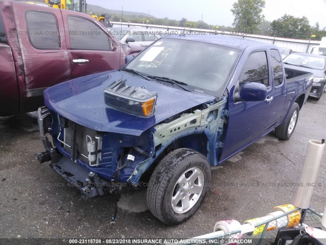 1GCESCF95C8112242 - 2012 CHEVROLET COLORADO LT ლურჯი ფოტო 2