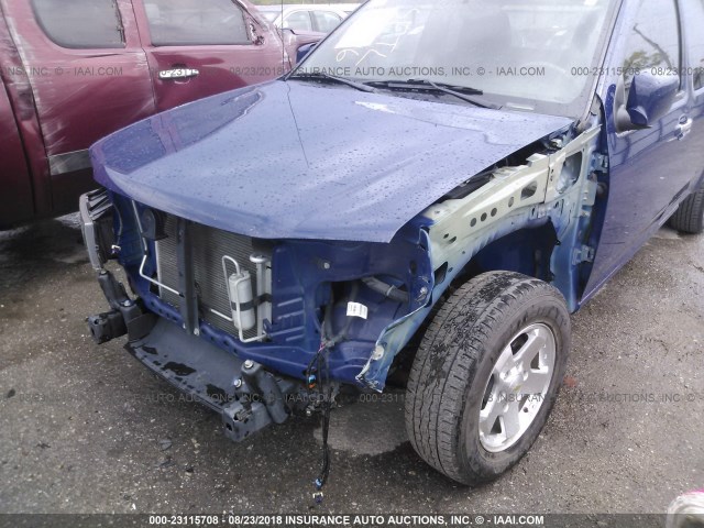 1GCESCF95C8112242 - 2012 CHEVROLET COLORADO LT ლურჯი ფოტო 6