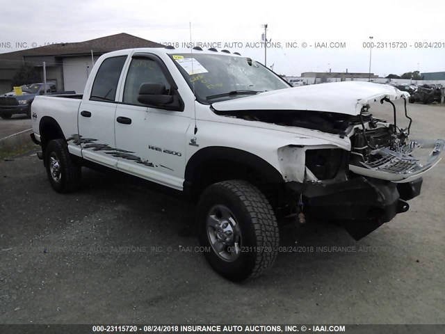 3D7KS28C76G104802 - 2006 DODGE RAM 2500 ST/SLT/LARAMIE WHITE photo 1